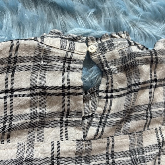 Rails Plaid Ariana Blouse in Ivory Onyx sz M - Picture 13 of 13